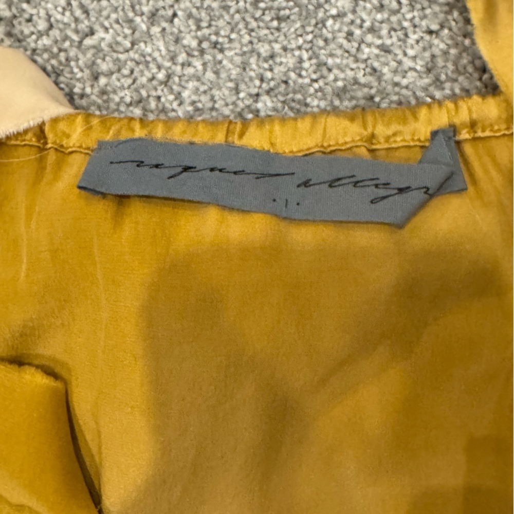 Raquel Allegra yellow Silk mini ombré dress size 1 US Small Spring 2019 Runway - Picture 5 of 10